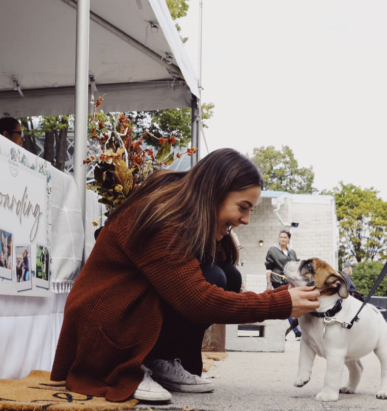 Fromm Pet Fest Staff and Pup 